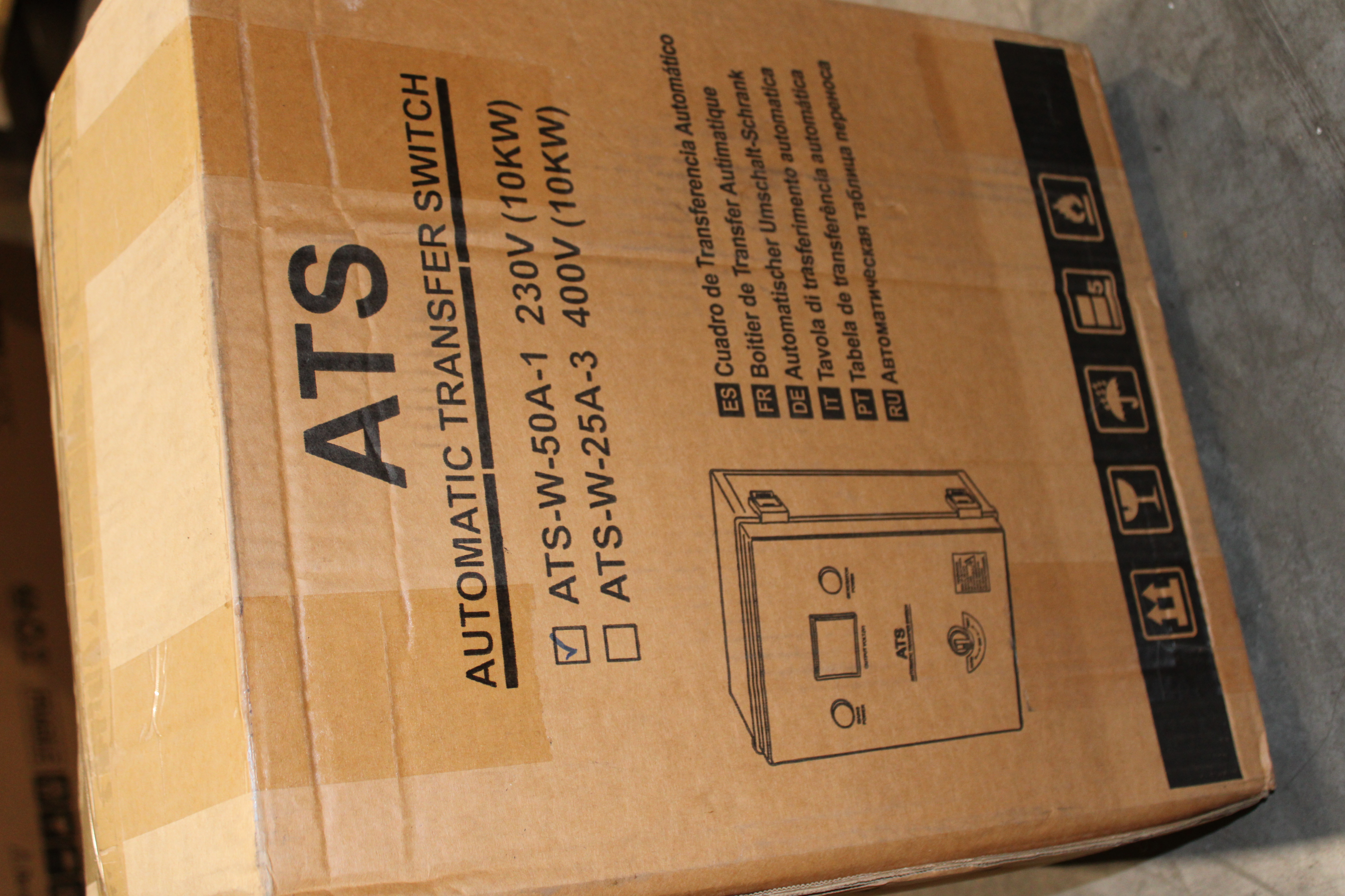 [OUTLET#516] ATS BOX 50A für HYUNDAI & ITC POWER & KOMPAK& WAGNER & B+D Diesel Stromaggregate 230V