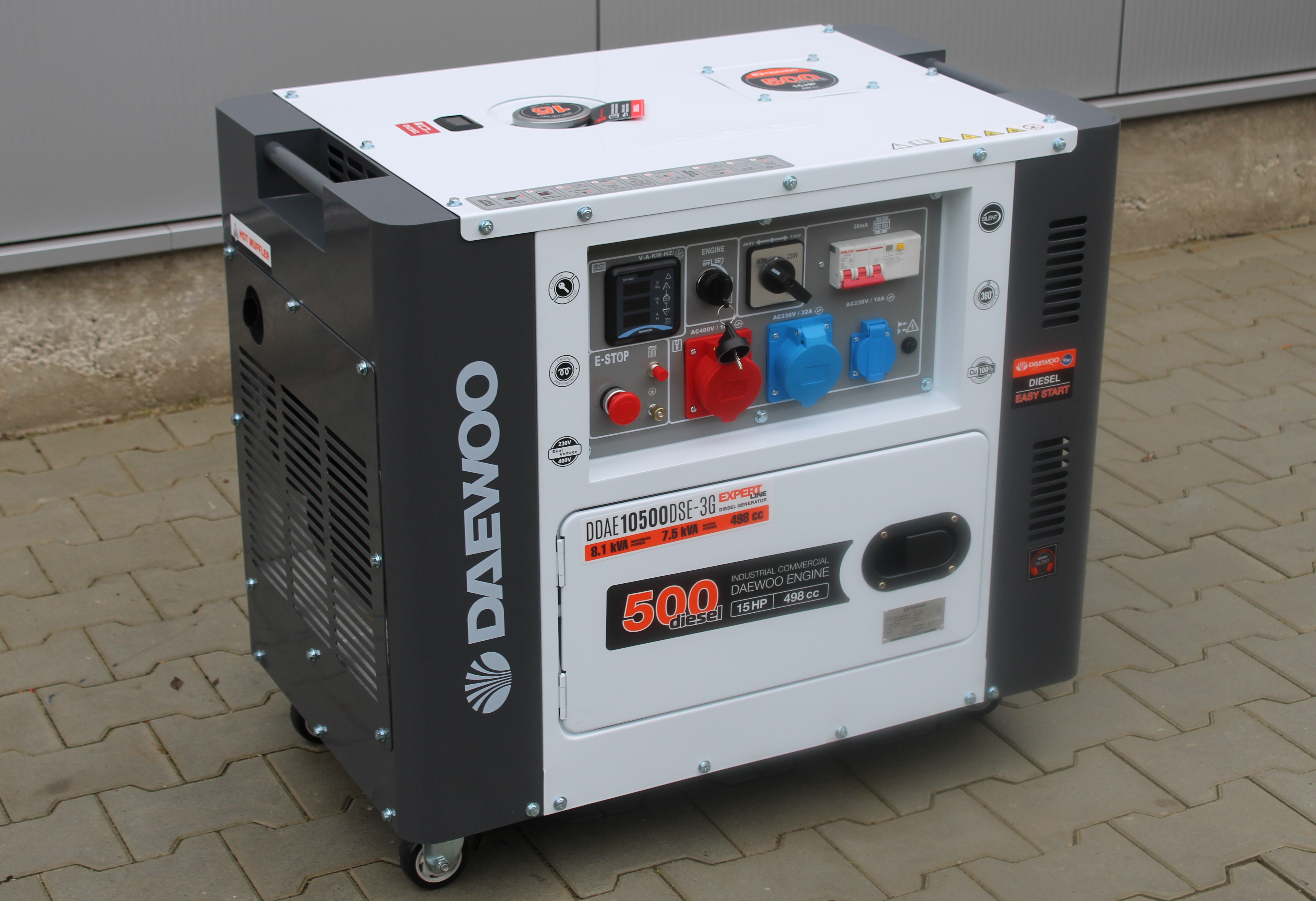 Daewoo 8,1 kVA DDAE10500DSE-3G Diesel Stromaggregat Stromerzeuger 