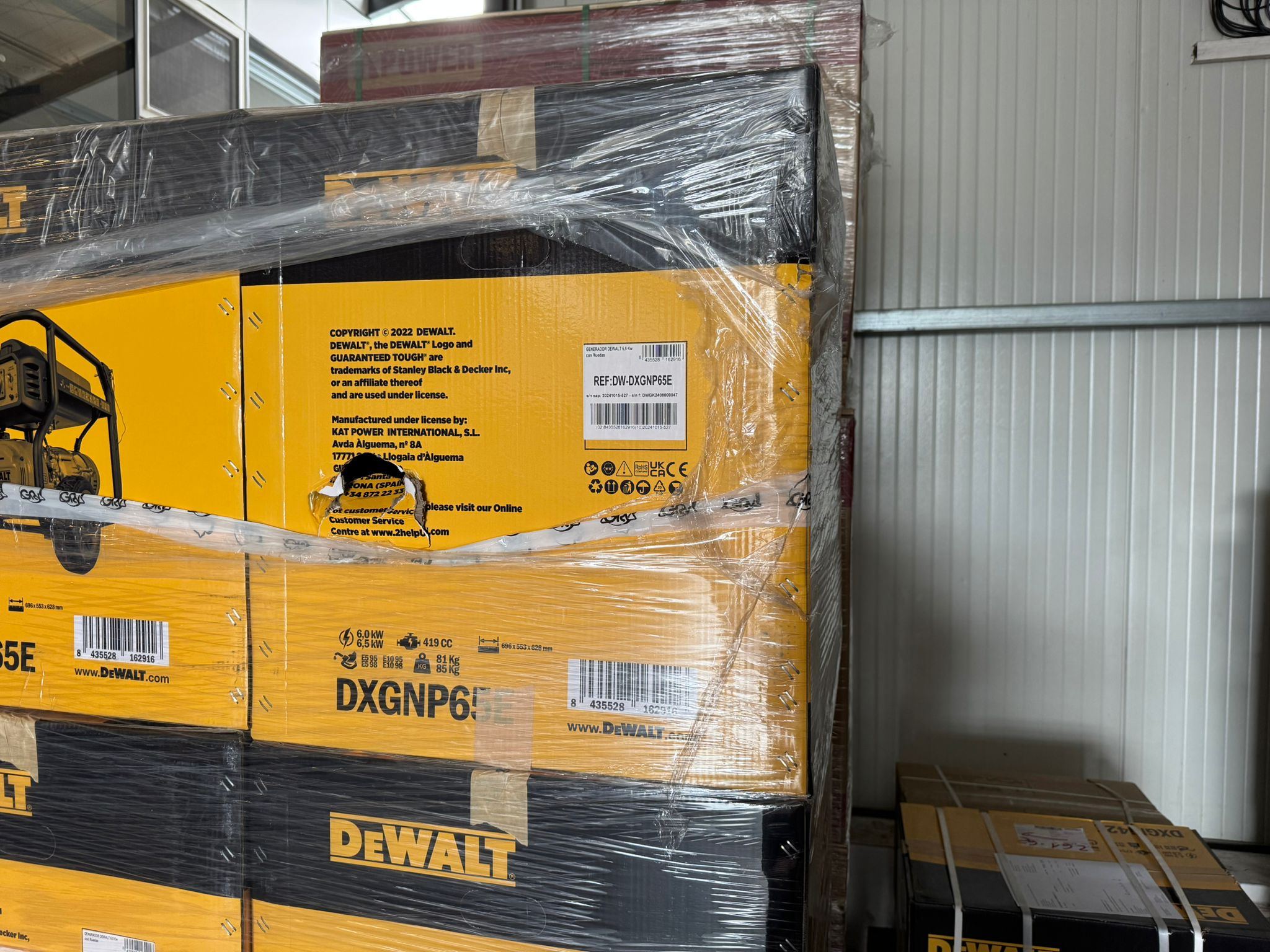 [OUTLET#477] DeWalt Stromerzeuger 6,5 kW Benziner DXGNP65E Stromaggregat
