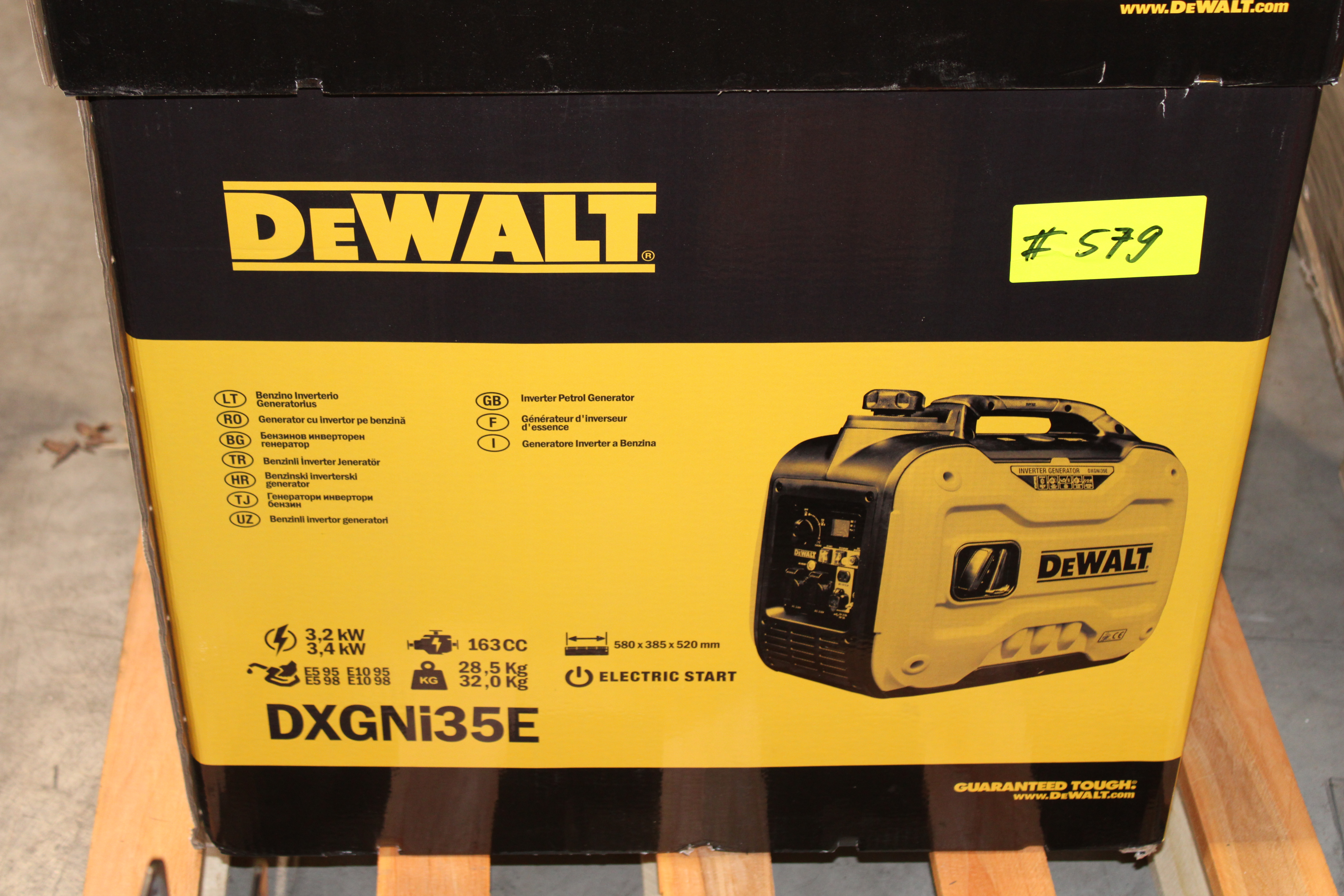 [OUTLET#578] DeWalt Inverter 3400 Watt Benzin DXGNi35E Stromaggregat