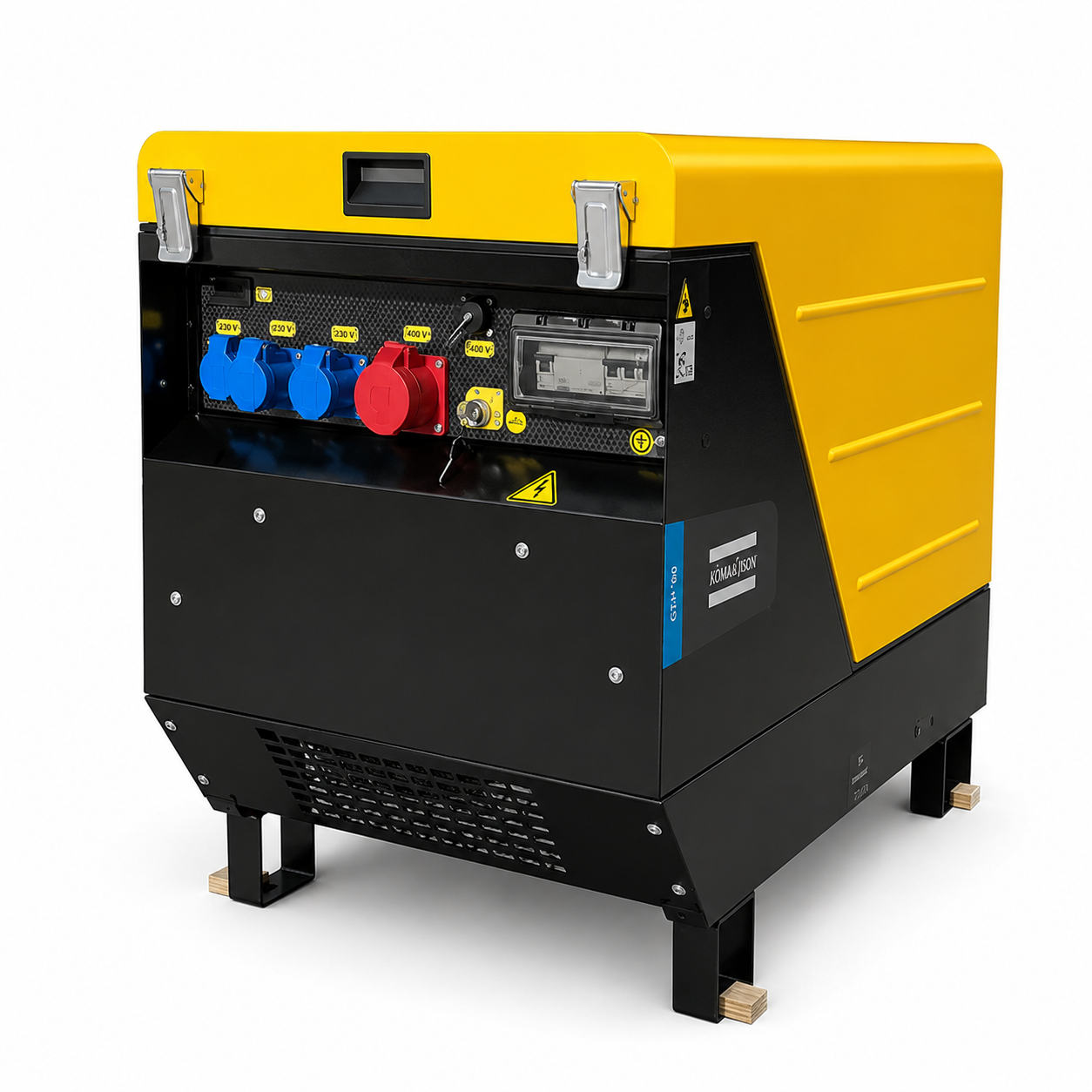 6,9kVA Atlas Copco Diesel Stromaggregat QEP S7 230 & 400 V