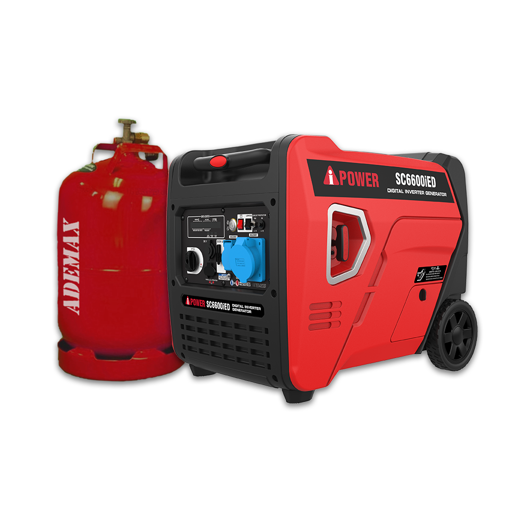 Ai Power 6000W Gas & Benzin SC6600iED-O Dual Fuel Inverter Stromaggregat Ai Power 6000W Gas & Benzin SC6600iED-O Dual Fuel Inverter Stromaggregat