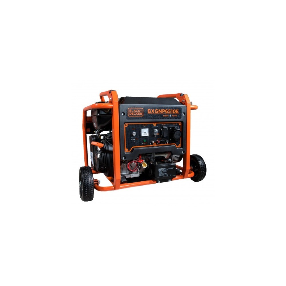 Black + Decker 6,5 kW Benzin Stromaggregat BXGNP6510E Black + Decker 6,5 kW Benzin Stromaggregat BXGNP6510E