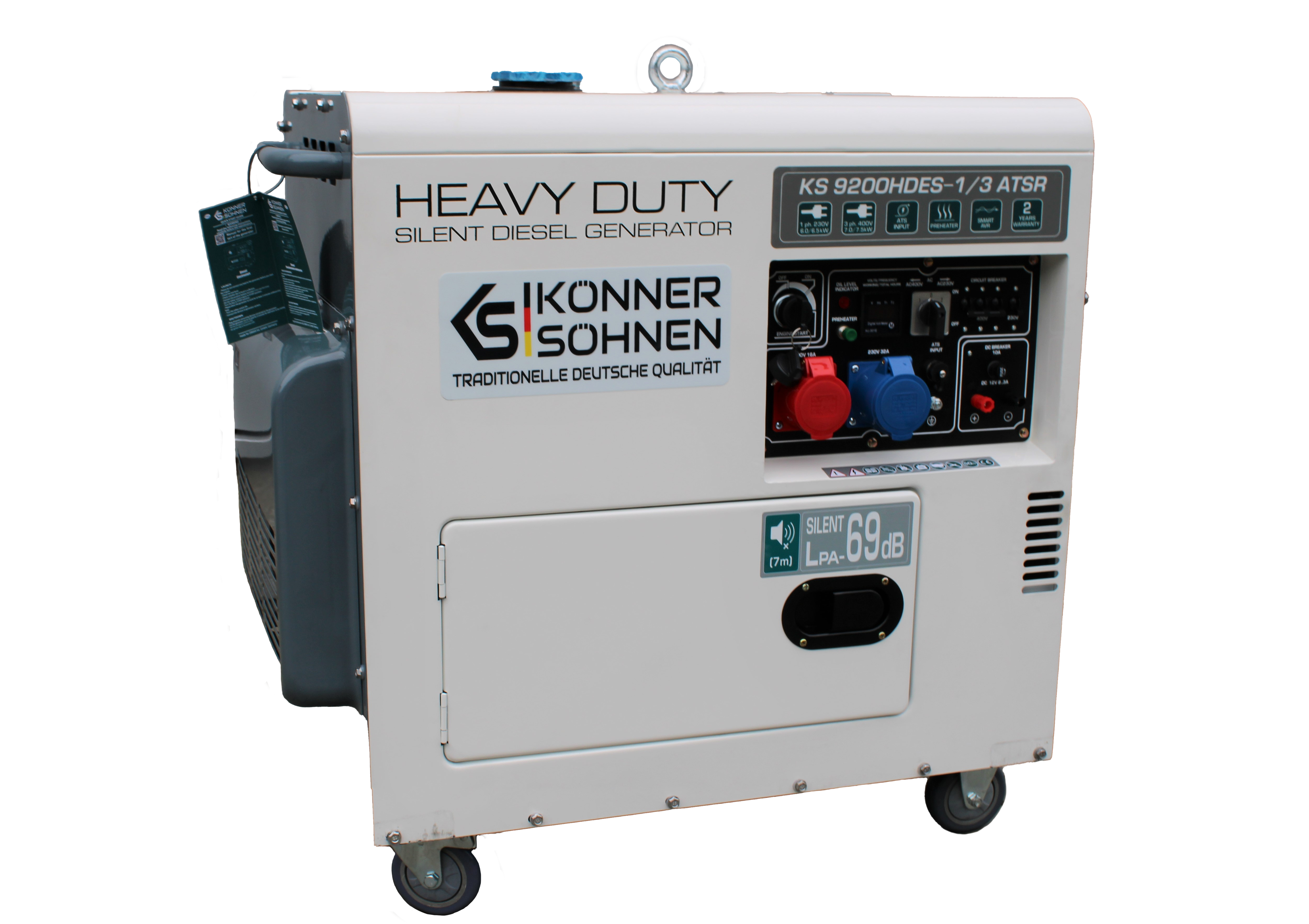 K&S 7,5 KW Diesel KS9200HDES-1/3 ATSR Stromaggregat Stromerzeuger K&S 7,5 KW Diesel KS9200HDES-1/3 ATSR Stromaggregat Stromerzeuger