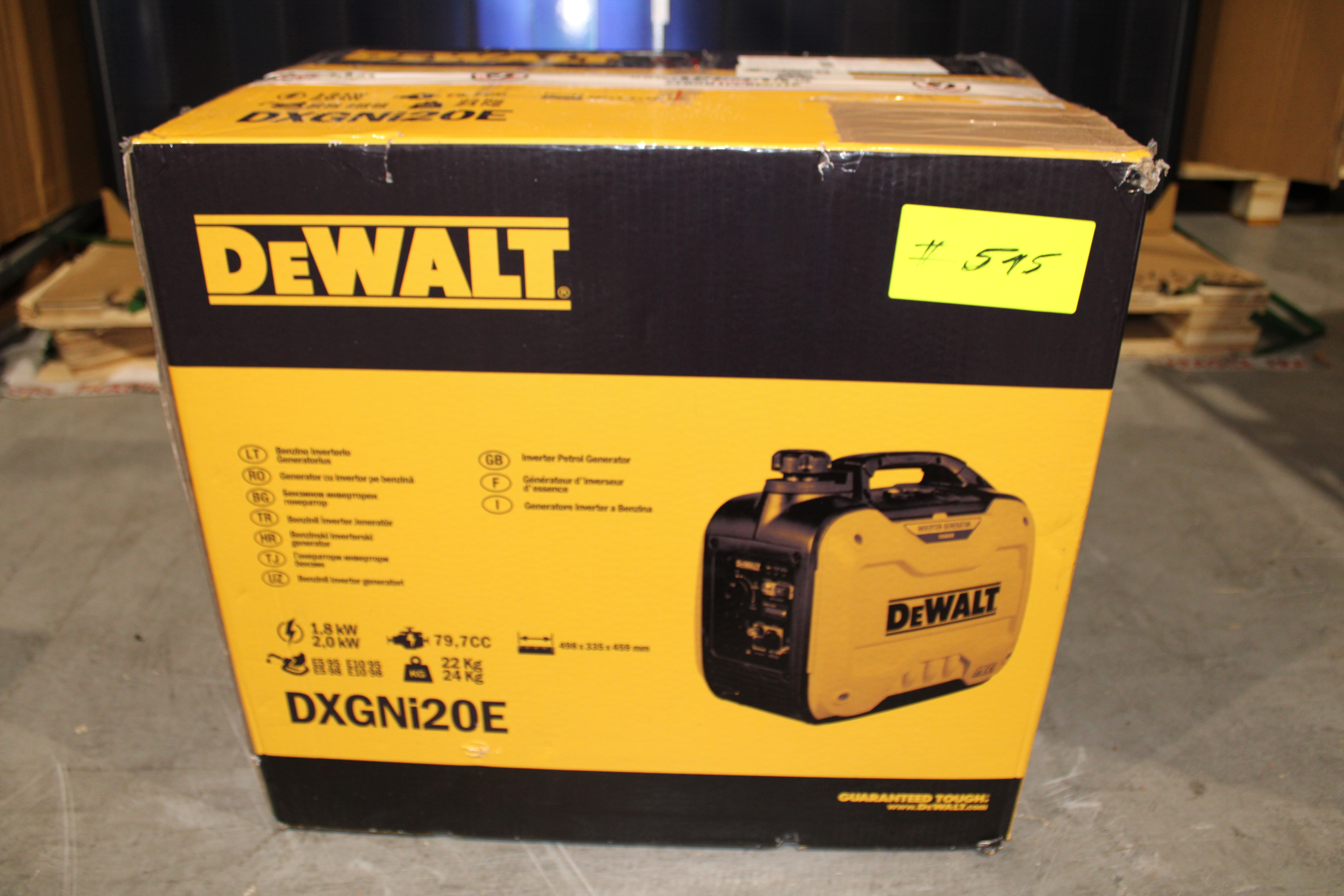 [OUTLET#515] DeWalt Inverter 2000 Watt Benzin DXGNi20E Stromaggregat