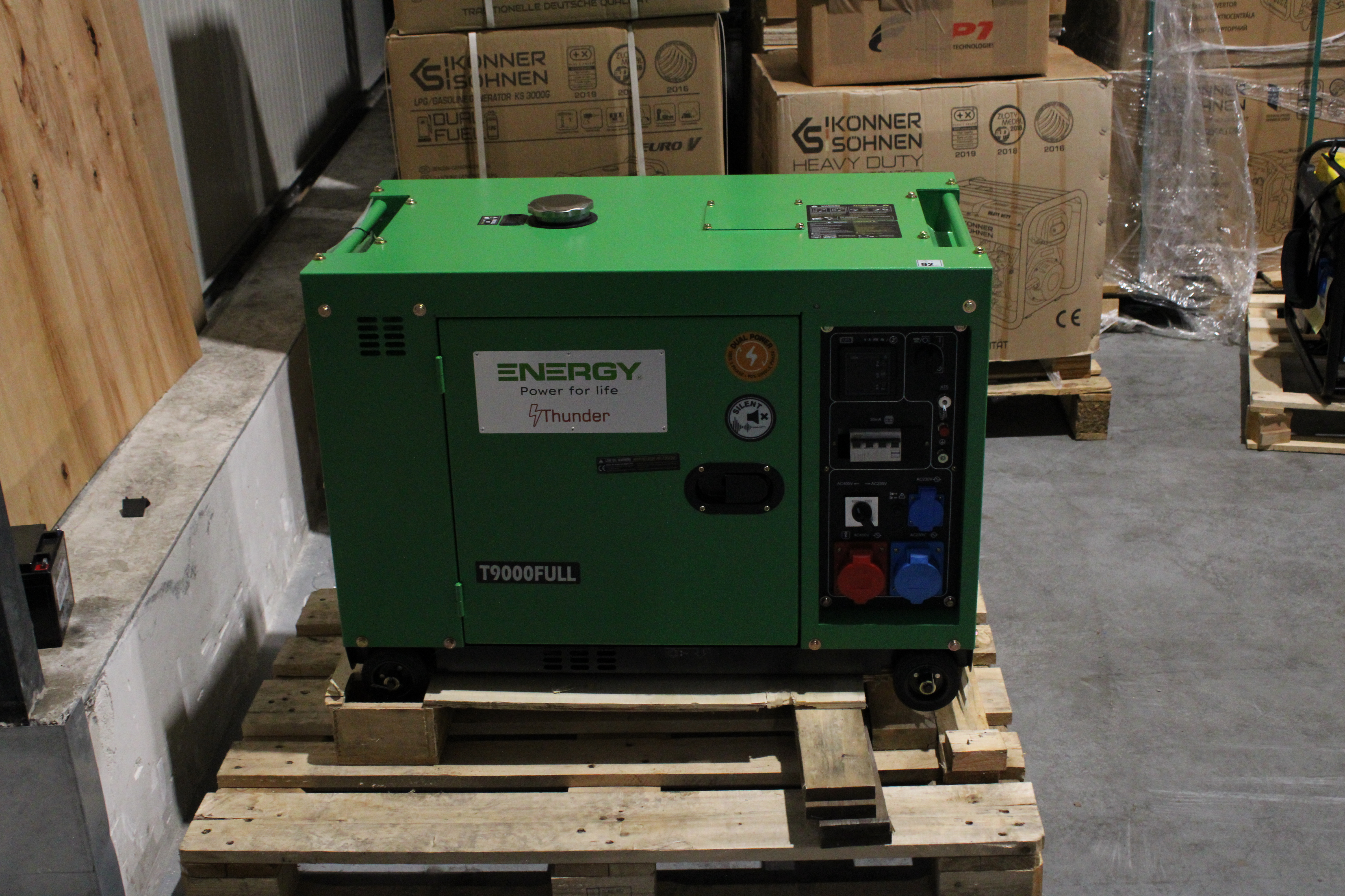 [OUTLET#430] 9 kvA Diesel NOT-STROMAGGREGAT STROMERZEUGER LEISE ENERGY  