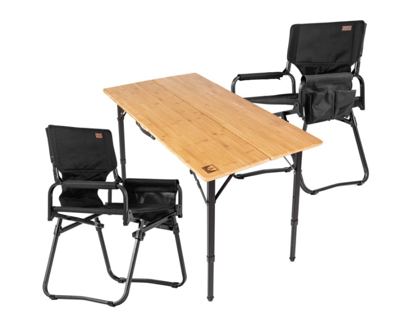Set Premium Camping Stühle & Tisch von Vickywood, VW-CTCT-SET02