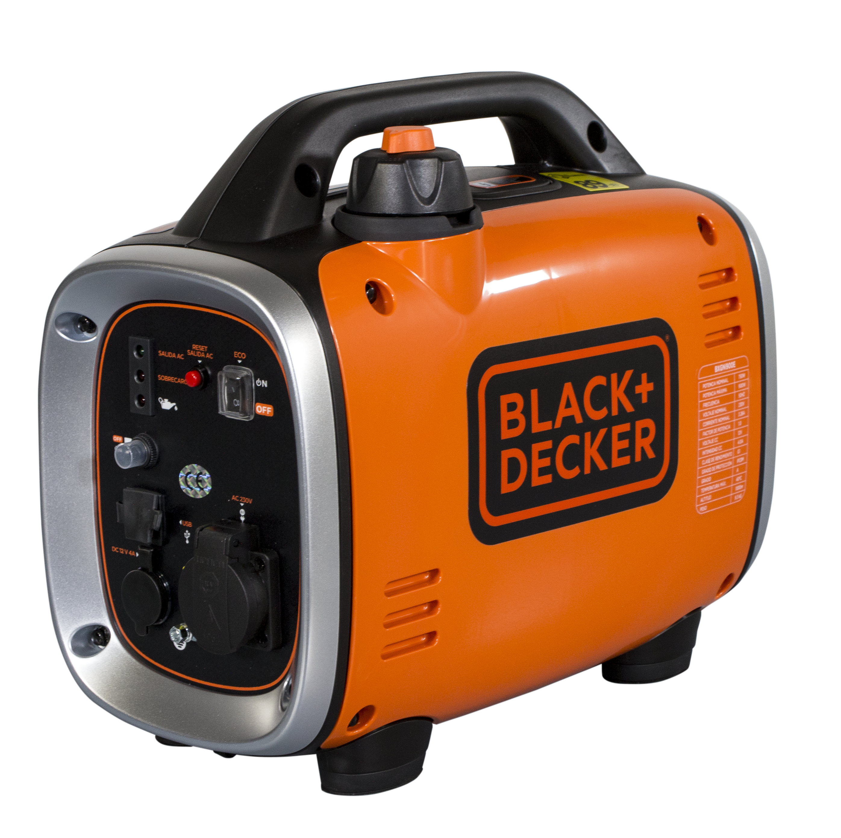 Black + Decker Inverter 900 Watt Benzin BXGNi900E Stromaggregat Black + Decker Inverter 900 Watt Benzin BXGNi900E Stromaggregat