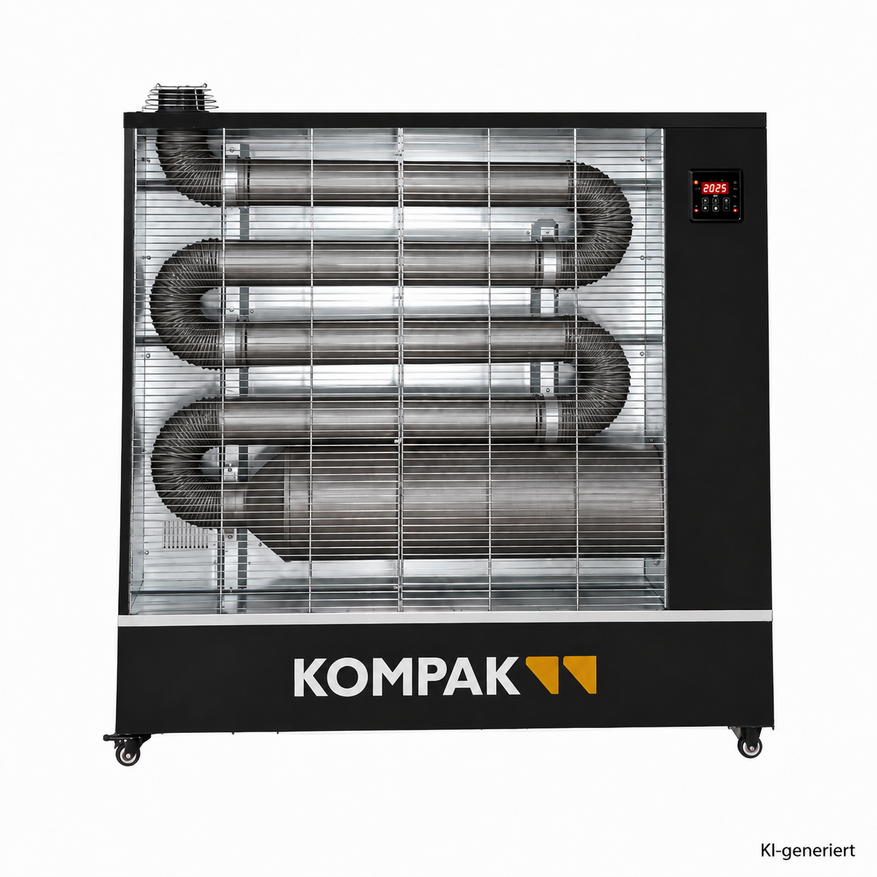 Kompak KPDH29 29 kW Diesel Infrarot-Heizgerät 3000m³ inkl. App u. Fernbedienung GRATIS Biodiesel/HVO