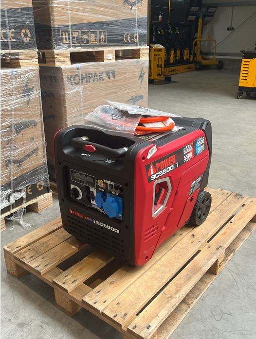 [OUTLET#616] Ai Power 6000W Gas & Benzin SC5500iED-O Dual Fuel Inverter Stromaggregat