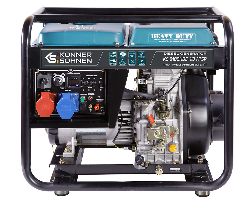 K&S Stromaggregat Stromerzeuger Diesel 7,5 KW KS9100HDE-1/3 ATSR K&S Stromaggregat Stromerzeuger Diesel 7,5 KW KS9100HDE-1/3 ATSR