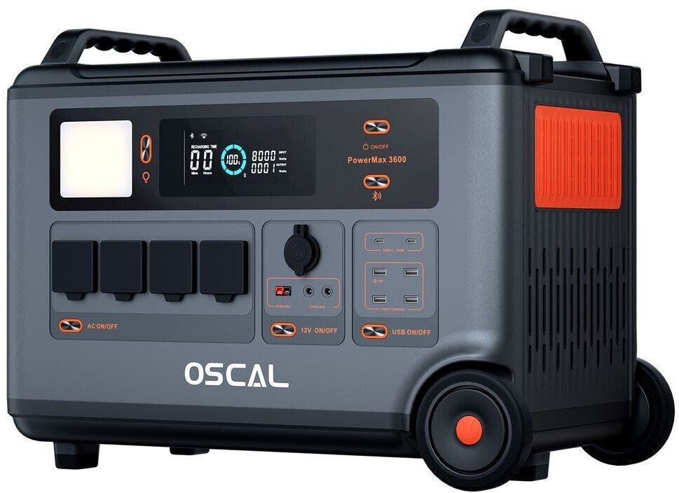 OSCAL PowerMax 3600 [ 3600Wh/ 3600W ]  Tragbare Power Station