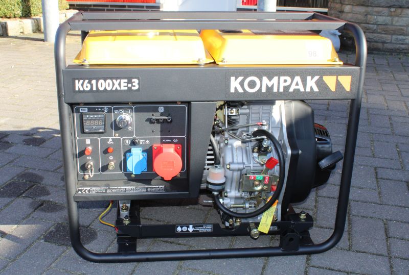 KOMPAK Baustellen Stromaggregat Diesel 5500 Watt DK6000LE